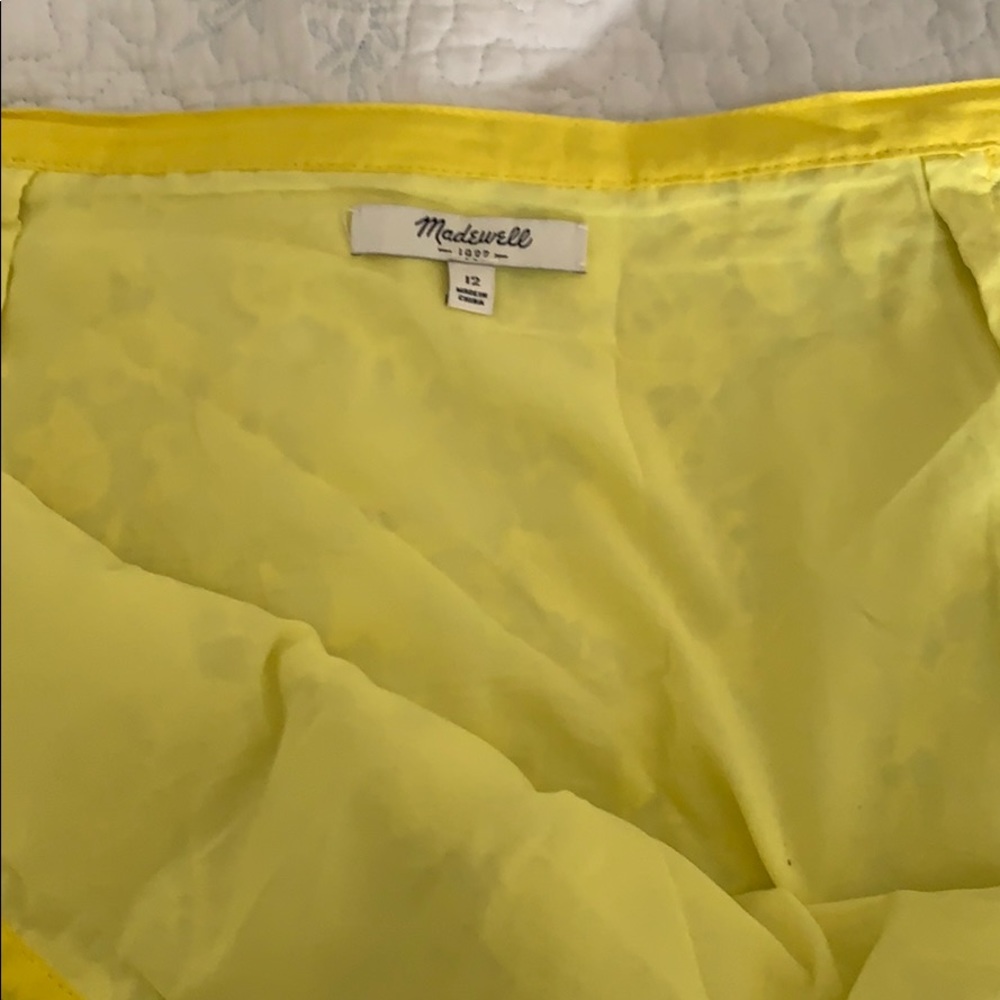 Madewell Yellow Lace Mini Skirt - Picture 7 of 9